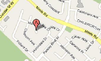 small map of local area